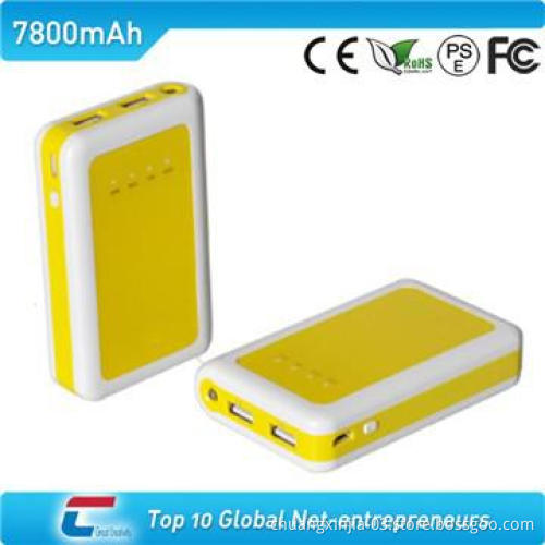 travel power bank with LED torch and double USB outputs